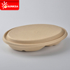  Oval Pulp Food Bowl with Lid