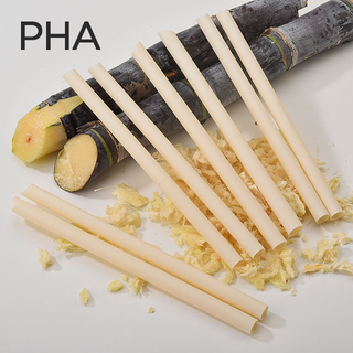PHA Biobased Sugarcane Fiber cornstarch straws