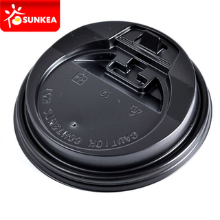 Black Paper Coffee Cup Cap / Cover