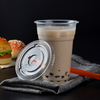 PET Clear Cold Flat Cup Lid