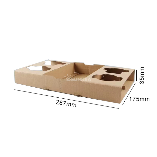 4 Cup Paper Carrier with Tray (Tear-off)