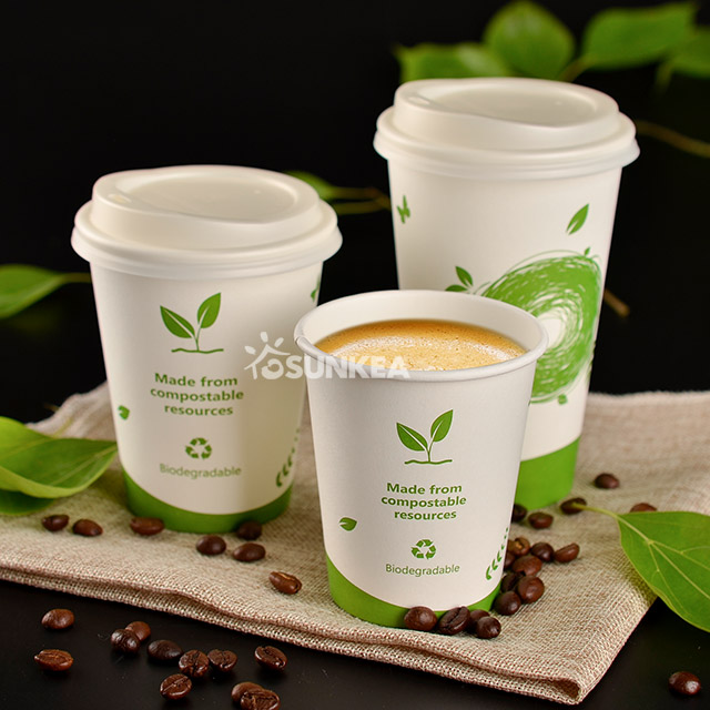 PLA Coated Single Wall Paper Coffee Cup 