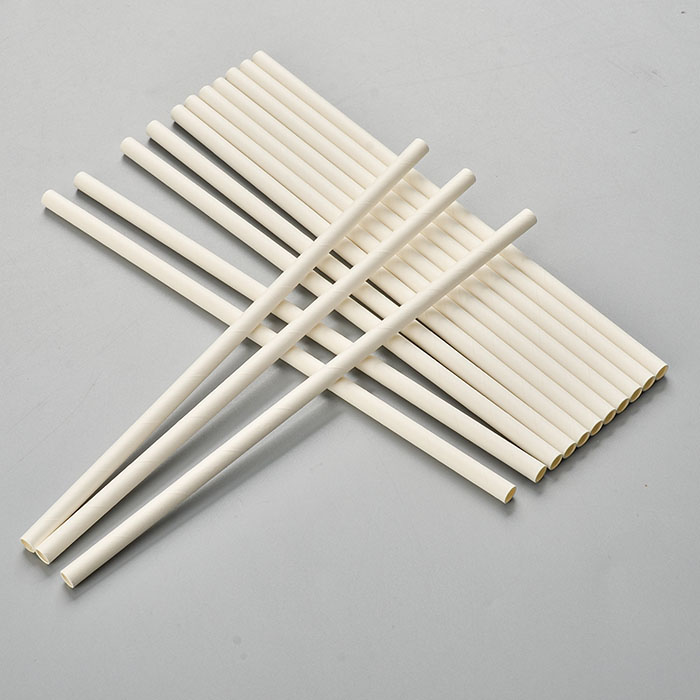 Compostable biodegradable eco friendly white paper drinking straws