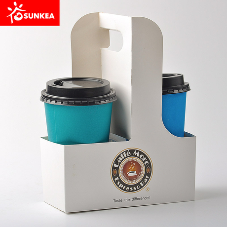 Cup holder template, cup carrier, cup bag, coffee cup holder