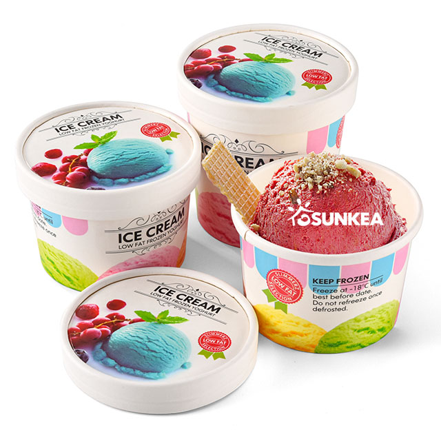 Paper Ice Cream Tub with Lid