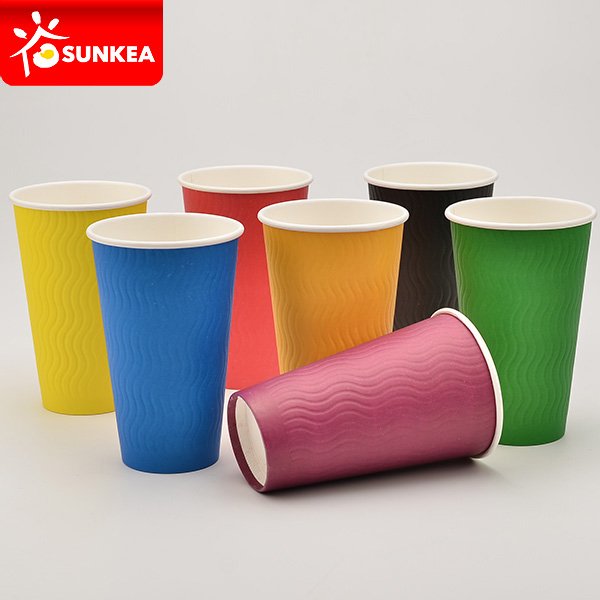 S-shape Ripple Wall Paper Cup