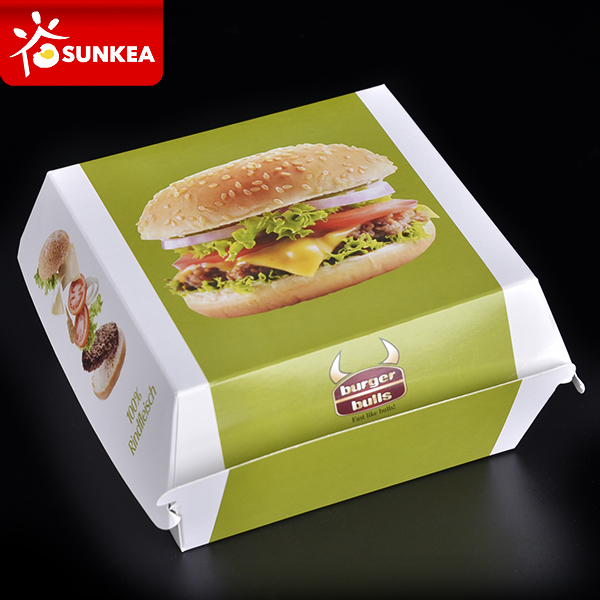 Custom Made Printed Paper Burger Box