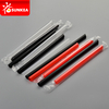 Straight Red Black Clear Thick Plastic Drinking Straw