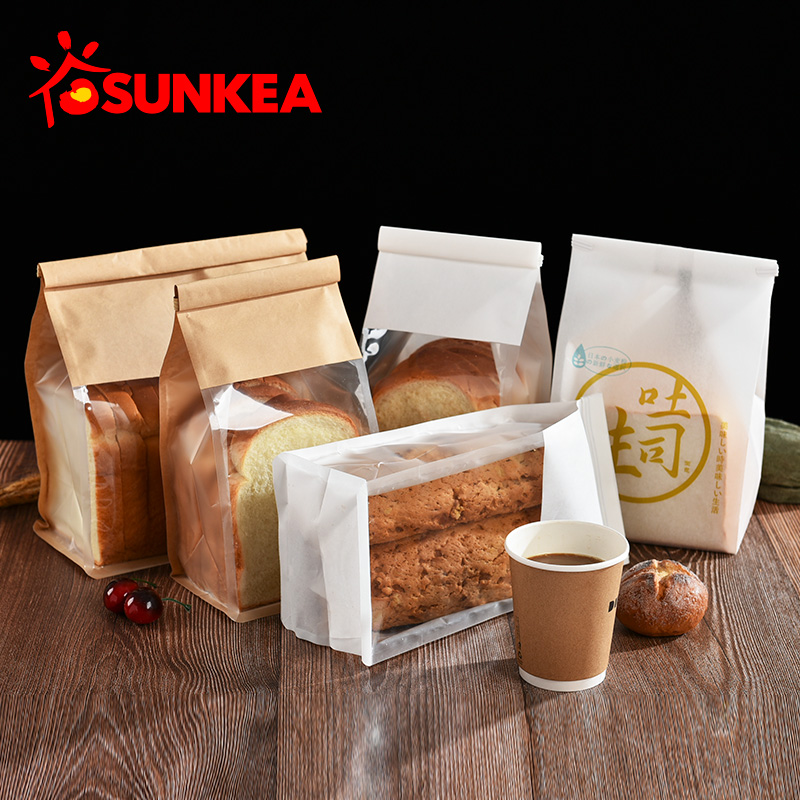 Disposable food bag toast bread packaging bag 