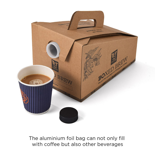 Coffee Dispenser with An Aluminium Foil Bag