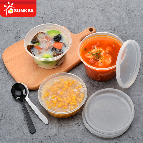 PP Plastic Soup Container with Lid - Buy plastic soup container, plastic  salad container Product on Food Packaging - Shanghai SUNKEA Packaging Co.,  Ltd.