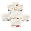 Square Ice Cream Bowl with Paper Lid
