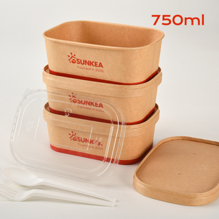 750ml Rectangular Kraft Paper Box