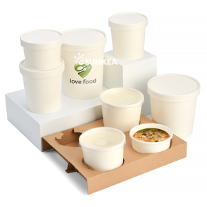 Printed Paper Soup Tub with Paper Lid