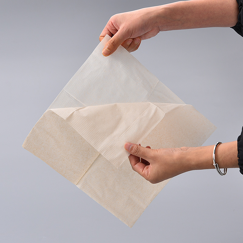 Custom made biodegradable brown paper napkin