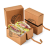 Tear-off sandwich/taco square paper food box
