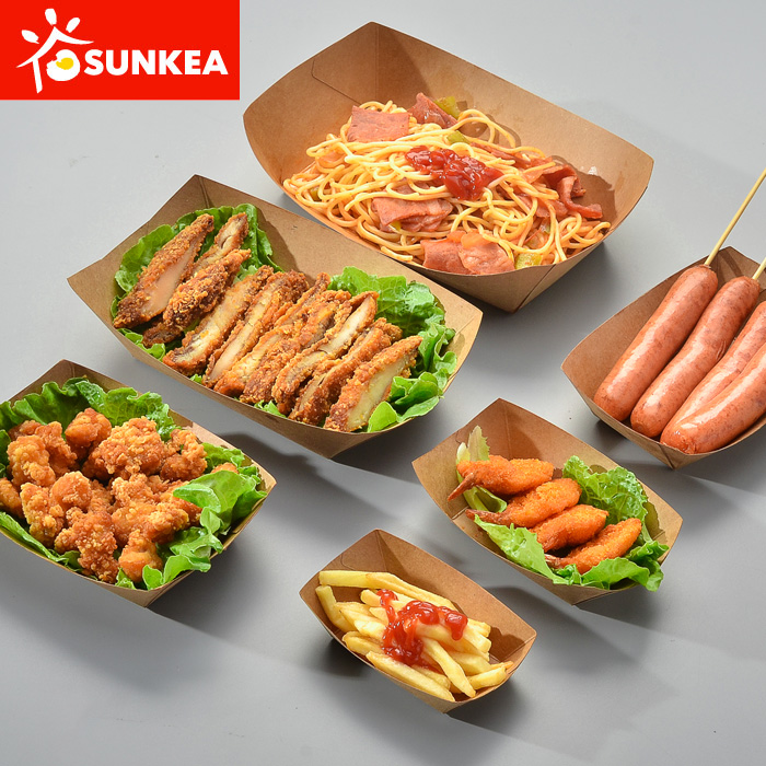 Sunkea wholesale disposable food packaging paper lunch box
