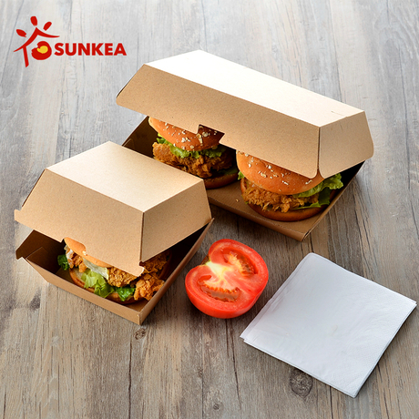 Corrugated Cardboard Burger Box - Buy takeaway burger box, Kraft