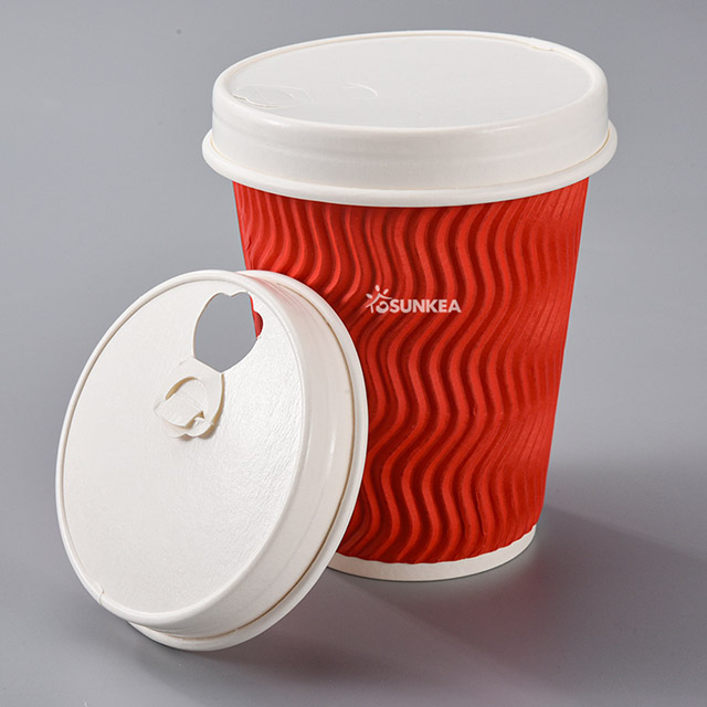 White Paper Lid for Coffee Cup