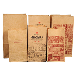 Bread Food Kraft Biodegradable Paper Bag