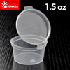 Transparent Disposable PP Plastic Sauce Cup with Hinged Lid