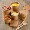 Custom Printed Disposable Hot Soup Bowls, Paper Soup Cup