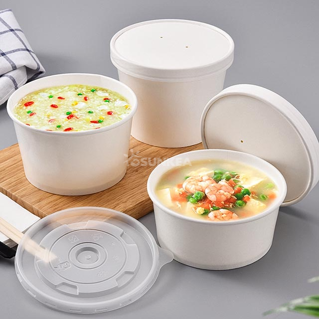 Paper Soup Bowl with Lid