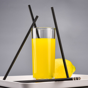 Disposable biodegradable black paper straw