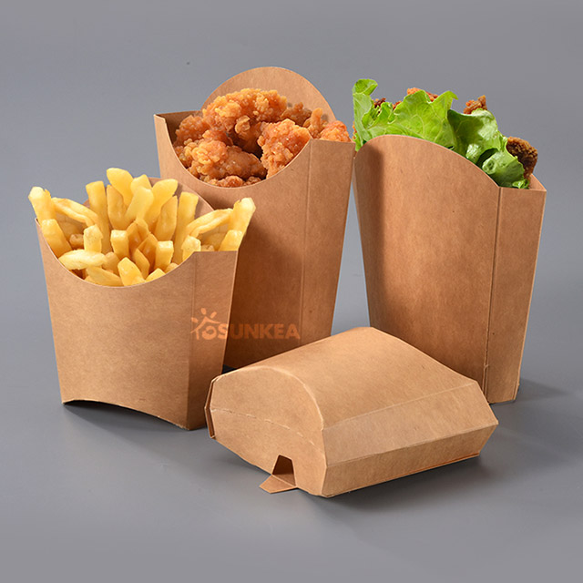 Environmentally-friendly Kraft Paper Chip Box