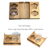 4 Cup Paper Carrier with Tray (Tear-off)