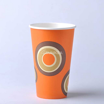 Vending plastic cup - 180 - brown - lengthways fluted – Hämmerle Kaffee GmbH