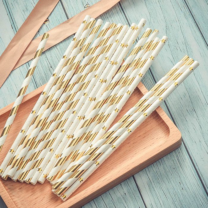 Custom Colorful Eco-friendly Paper Drinking Straws