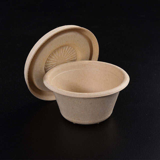 Compostable Pulp Sauce Container
