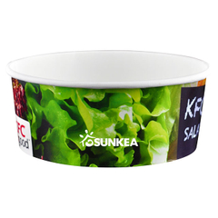 Custom Printed Kraft Paper Salad Bowl with Lid - Buy Paper Bowl, Paper Salad  Bowl, Salad bowl Product on Food Packaging - Shanghai SUNKEA Packaging Co.,  Ltd.