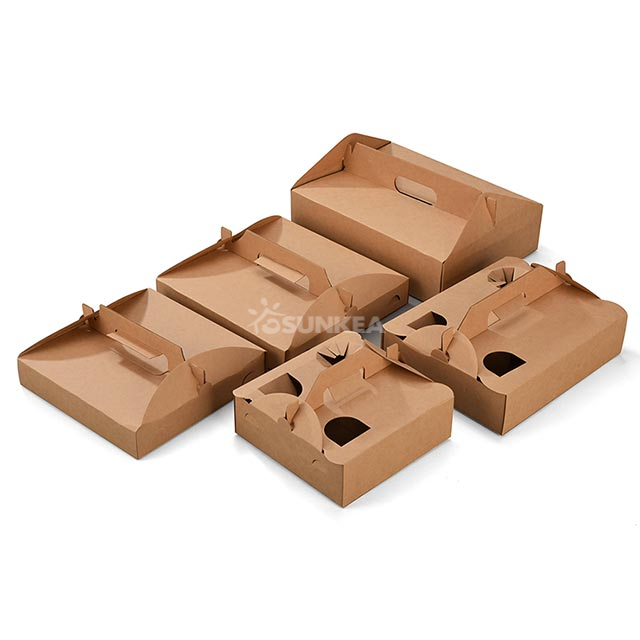 Corrugated Pizza Box with Handle
