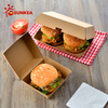 Sunkea disposable eco-friendly packaging double burger box
