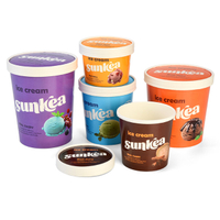 Paper Ice Cream Tub with Lid