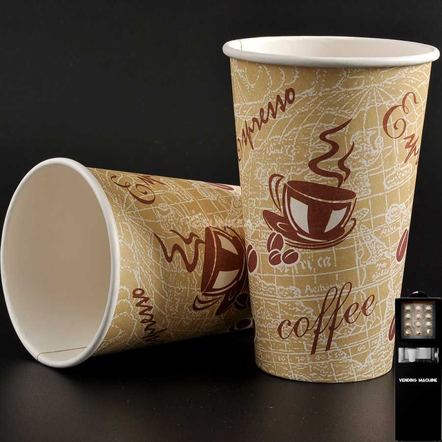  Paper Vending Cups for Coffee Vending Machines (PE/PLA Coating)