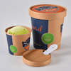 Kraft Ice Cream Tub with Paper Lid And Spoon