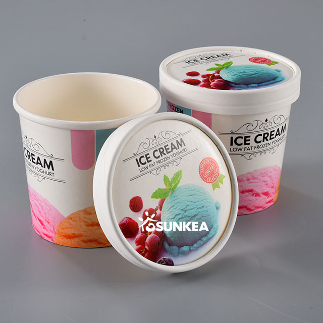 Custom Printed Paper Ice Cream Cup