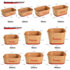 Rectangular Kraft Salad Bowl