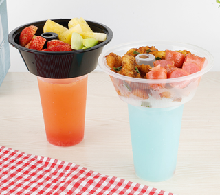  2-in-1 Snack Tray - for Ø 9.0cm PP Cup 