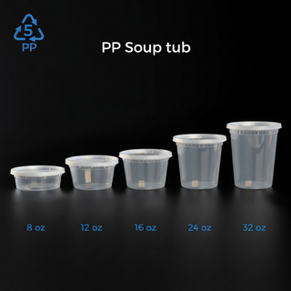 PP Soup Tub with Lid
