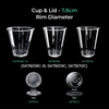  PET Cups - 7.8 / 9.0 / 9.2 / 9.5 / 9.8 / 10.7cm Rim Diameter