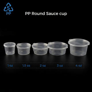 Sauce Cup with Hinged Lid