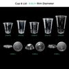  PET Cups - 7.8 / 9.0 / 9.2 / 9.5 / 9.8 / 10.7cm Rim Diameter