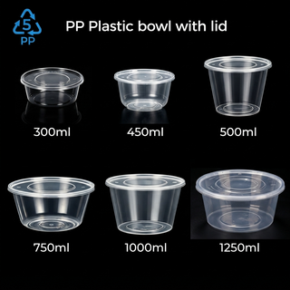 PP Plastic bowl with lid