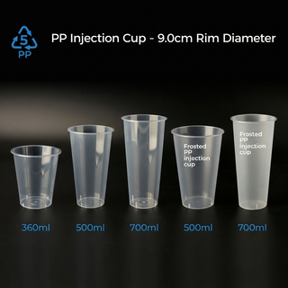 PP Injection Cup - 9.0cm Rim Diameter